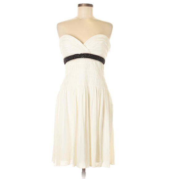 bcbg ivory dress